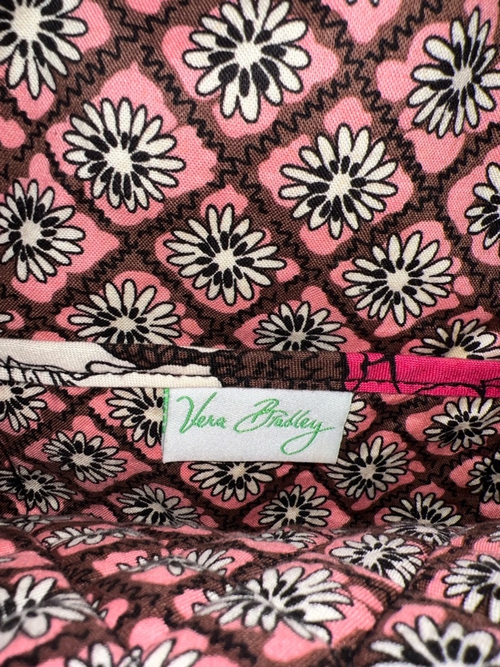 Vera Bradley Quilted Floral Mocha Rouge Tote - Picture 6 of 11